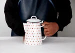 ⁦بكرج قهوة غضار احمر⁩ - الصورة ⁦2⁩