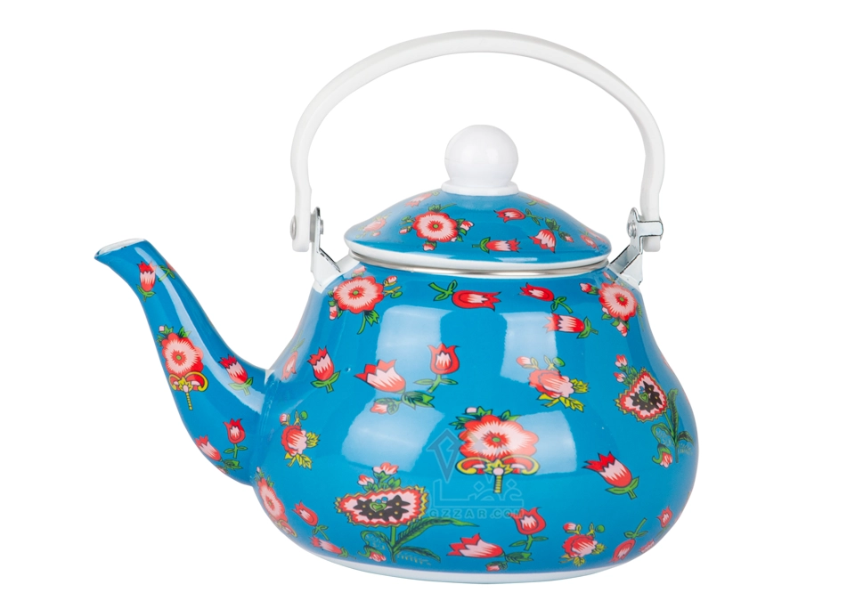 ابريق شالكي ازرق ابريق شاهي غضار ازرق تراثي - الصورة 1