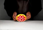 ⁦زبدية غضار احمر مقاس 14⁩ - الصورة ⁦2⁩