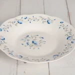 صحن-سيراميك-ابيض-مزخرف