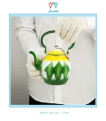 ⁦إبريق غضار لون أخضر سعة 1 لتر⁩ - الصورة ⁦5⁩