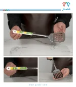 ⁦ملاس طبخ مسطح نقشة غضار أخضر⁩ - الصورة ⁦2⁩