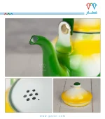⁦إبريق غضار لون أخضر سعة 1 لتر⁩ - الصورة ⁦3⁩