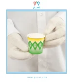⁦كاسات ورقية نقش تراثي اخضر صغير 50 كاس⁩ - الصورة ⁦5⁩