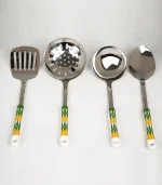 ⁦طقم ملاعق طبخ تراثية غضار أخضر⁩ - الصورة ⁦2⁩